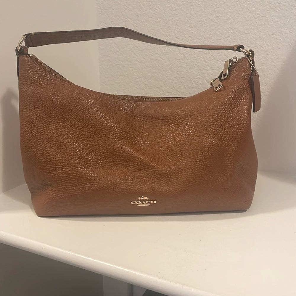 Coach Brown Leather Hobo Bag